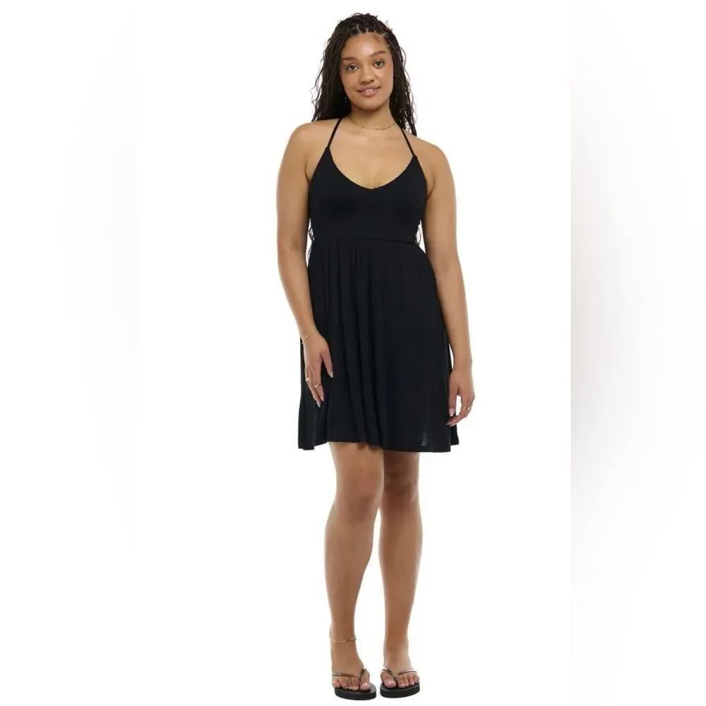 Body Glove IVY COVER-UP DRESS - BLACK Size XL vacation beach pool holiday